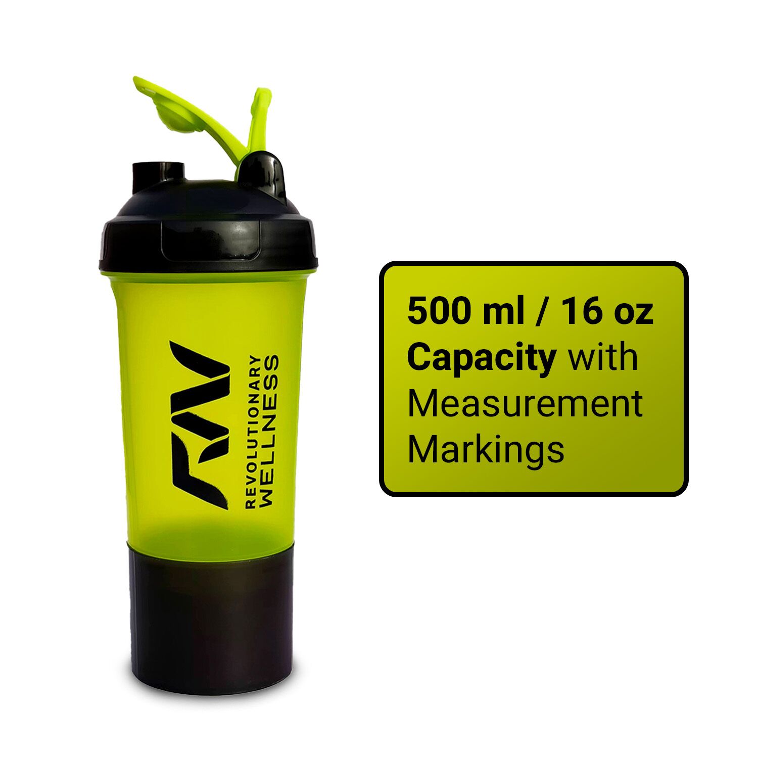 Revolution Gym - Protein Shaker Cup - Black