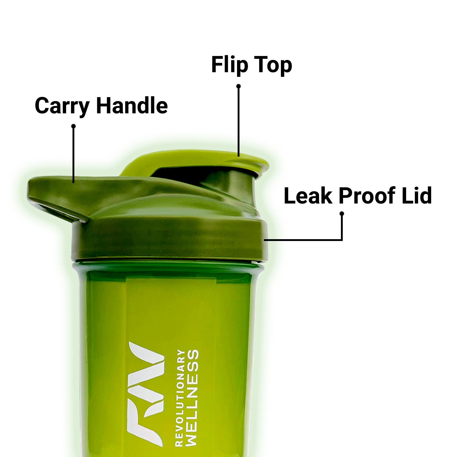 Flip Top Cap Hydra Protein Shaker, 500ml